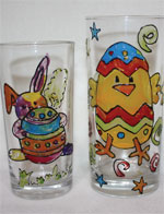 Easter glass painting at Kersey Mill