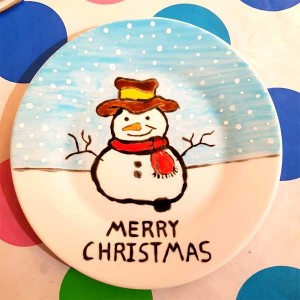 Snowman-Plate        